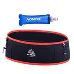 Lovtour Running Belt with 250ml Soft Water Bottle Free，Phone Holder for Running, Passport Holder,Waist and Fanny Pack for Women and Menand Lightweight for Marathon Climbing Jogging Cycling Workout