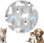Cooling Mat for Cats, 2025 New Pet Water Bed Pets Cooling Mats Pet Cat Water Bed Play Mat, Cool Comfort Water Sensory Playmat for Cats Dogs & Kids Waters Mats (Silver, 17.8 * 17.8“)