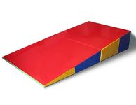 HYLMF Wedge Tumbling Mat/Folding Incline Gym Mat/Tumbling Cheese Wedge Mat For Gymnastic,Martial,Cheerleading,Dance Yoga Stretch Training Practice,Kids(Size:150x70x35cm)