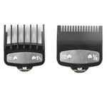 2 Pcs Clipper Guards for Wahl Clippers – Sizes 0.5 & 1.5, Essential Hair Clipper Accessories, Clipper Set with Clip 1/16 Inch and 3/16 Inch Replacement Standard Fitting Comb