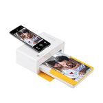 Kodak Dock Plus 4x6in Portable Instant Photo Printer (2021 Edition), Compatible with iOS, Android and Bluetooth Devices Full Color Real Photo, 4Pass & Lamination Process, Premium Quality -Convenient