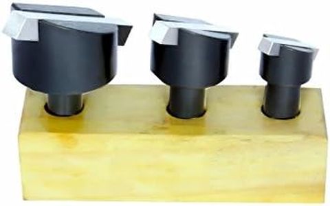 Set of 3 Pcs Fly Cutting Tool Set with HSS Bit 1/2" Shank for Lathe Milling