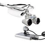 Dentest 2.5x420mm Surgical Medical Binocular Loupes + Portable Dental LED Headlight