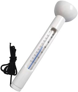 Pool Thermometer for Aquariums, Indoor Pools, Outdoor Water Parks - Easy to Read Water Temperature