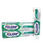 Super Poligrip Original Formula Zinc Free Denture Adhesive Cream, 2.4 ounce (Pack of 2)