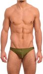 Gary Majdell Sport Mens New Solid No Stitch Olive Thong Small