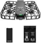 HOVERAir X1 Self-Flying Camera, Pocket-Sized Drone HDR Video Capture, Palm Takeoff, Intelligent Flight Paths, Follow-Me Mode, Foldable Action Camera with Hands-Free Control Black (Combo)