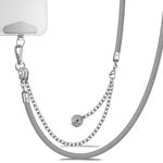 Rocontrip Cell Phone Lanyard 2 In 1 Crossbody Phone Chain And Phone Wrist Strap Set Detachable Phone Charms Strap For iPhone