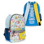 Blue Sky Studios Spongebob Backpack for Kids, Small School & Travel Bag for Boys and Girls