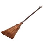 Floor Broom Kids Handmade Cleaning Broom Sweeping Brush Palm Fiber Broom Natural Whisk Sweeping Broom Dusting for Car Bed Draft Garden Furniture 59-15CM Corn Broom