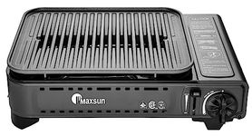 Maxsun Portable Tabletop BBQ Gas Grill Stove with Carrying Case, 7,250BTU, Camp Stove