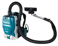 Makita DVC261ZX15, Battery Backpack Vacuum Cleaner 2 x 18 V, Black/Petrol, Size