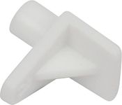 20 x Shelf Support Push In Stud 6mm Pegs White Plastic