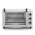 BLACK+DECKER Crisp 'N Bake Air Fry Toaster Oven, 6 Slice, 5 Cooking Functions, Stainless Steel, TO3215SSD