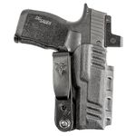 DeSantis Slim Tuk IWB Holster - Holster for Sig P365, Conceal Carry Holster, Kydex Holster IWB, Compatible with The SIG SAUER P365, P365 SAS, and P365X ROMEOZERO - Black, Ambidextrous