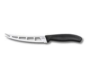 Victorinox Swiss Classic, Butter and Cream Cheese Knife, Extra Sharp Blade, Wavy Edge, 13 cm, Stainless Steel, Black