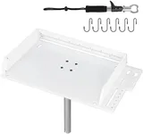 BENEHIKE Bait Cutting Board for Boat, Bait Table Filet Board with Separate Tool Slots, 360° Adjustable Rod Holder Fishing Fillet Table with Scale, Extended Boat Fish Cleaning Table