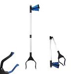 Litter Picker Grabber Reacher Tools,32"Foldable Foldable Claw Grabber,Litter Picker Grabber Heavy Duty,Pick Up Stick Grabber,Long Reach Pick Up Tool,Trash Pickup Aid,Helping Hand Grabber for Disabled