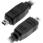 Permium Certified 4 Pin to 4 Pin Firewire DV iLink Male to Male IEEE 1394 Cable - 10ft /3m