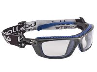 Bolle BAXPSI Platinum Goggles with Anti-Scratch and Fog Frame Lens, Clear/Black/Blue