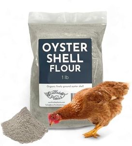 Southside Plants Oyster Shell Flour - High Calcium Supplement for Chickens, Amphibians, Reptiles, Mammals, Invertebrates & Birds - Harvest Delight Chicken Scratch | 1 lbs (1 lb)