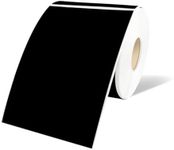 STARLIBOO 3"X5" Rectangle Color Coding Labels, Removable Square Label Inventory Stickers, Permanent Warehouse Moving Box Square Label (250Labels, Black)