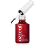 Ozzeal No Wipe Gel Top Coat, 15ML LED UV High Glossy Long Lasting Top Coat Gel Nail Polish, Shine Finish Clear Top Coat Gel for Nails Art DIY Home