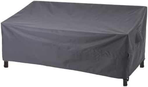 WJ-X3 3-Seater Patio Sofa Cover,Outdoor Couch Covers, 93" x 42" x 42", Gray