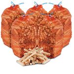 15kg of The Chemical Hut Netted Natural Wooden Kindling Wood Sticks, for Fire Starting Open Fires Stoves Camping