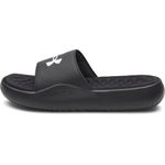 Under Armour Men's Ignite Pro 8 Fixed Band Slides Sandal, (004) Black/Black/White, 9