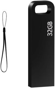 Memoria USB 32 GB USB 3.0 Pen Drive Alta Velocidad Metal USB Flash Drive Impermeable Pendrive para Ordenador portátil/PC/Coche, etc Almacenamiento (Negro)