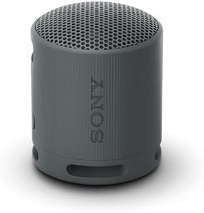 Sony SRS-XB100 Wireless Bluetooth Portable Lightweight Super-Compact Travel Speaker, Extra-Durable IP67 Waterproof & Dustproof, 16 Hrs Batt, Versatile Strap, Extra Bass & Hands-Free Calling-Black