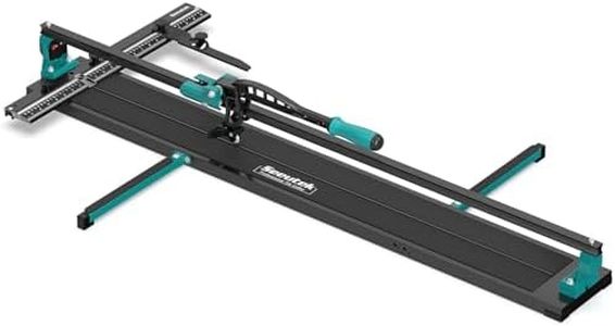 Seeutek 48 Inch Manual Tile Cutter, Porcelain & Ceramic Cutting Tool with Tungsten Carbide Wheel, Infrared Positioning & Adjustable Brackets, Suitable for Professionals and Beginners