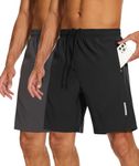 SIMIYA Gym Basketball Shorts for Men Running Athletic Short Quick Dry Sports Hiking Workout Pants Lightweight with Pockets