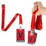 25pcs Volunteer ID Badges with 25pc