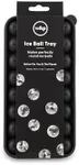 W&P Silicone Ice Ball Tray With Lid, Makes 32 Pebble Ice Balls, Mini Nugget Ice, Dishwasher Safe, Charcoal