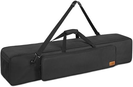 TORIBIO Tripod Case Bag, 50" Water Resistant Lightweight Multifunctional Tripod Carrying Case With Deluxe Padded Heavy-Duty Suit for Lights, Speakers, Cameras, Booms, Microphone Stands