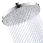 KES Rainfall Shower Head 10-Inch, Large Fixed Shower Head Only, Replacement Shower Head 260 mm Round Chrome, J301S10-CH