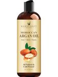Handcraft Blends Argan Oil - 236 ml - 100% Pure and Natural - Premium Grade Carrier Oil for Skin and Hair - Hair and Body - Cold-Pressed