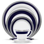 Noritake Crestwood Cobalt Platinum 5-Piece Place Setting