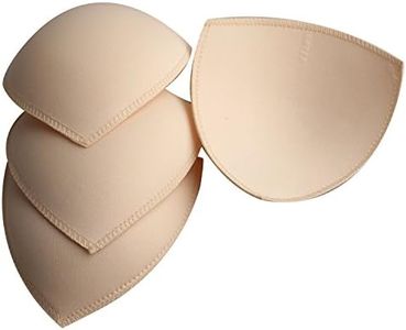 TopBine Bra Pads Inserts Women's Sports Cups Bra Replacement Insert for Bikini Swimsuit, 2 Pairs B/C Beige, A/B/C/D