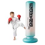 Proberos® Inflatable Boxing Column, 1.8 M PVC Punching Bag, Thick PVC Freestanding Punch Bag with 42cm Dia Water Filled Base, Blow Up Training Target for Home Fitness Stress Relief & Kids Sports