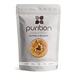 Purition Coffee & Walnut Natural Protein Powder for Keto Diet Shakes and Meal Replacements Shakes, 1 Bag (12 Serving)