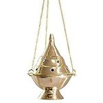 LEFVNPETS Hanging Censer/Charcoal Incense Burner, 4.5" H (A)