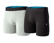 Stance Men's Boxer Brief Staple 6in 2 Pack (Multi, X-Large)