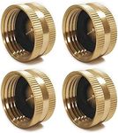 Twinkle Star 4 Pack Garden Hose Brass Hose Cap with Washers, 3/4" Female End Cap