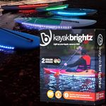 Brightz LED Kayak Lights for Night Kayaking Lights Kayak Accessories Kayak Gadgets Kayak Navigation Lights LED Lights for Kayak Night Lights Kayak Safety Lights - Color Changing Kayak Lighting Strips