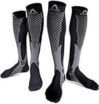 Womens & Mens Compression Socks Men 20-30 mmHg, comes in 1 & 2 Pair Packs, attire running, pregnancy, varicose veins, nurse