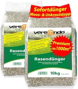 versando 20kg bis 1000m² Rasendünger Sommer: verdrängt Moos und Unkraut für gesunden sattgrünen Rasen Sommerdünger mit Sofortwirkung - Premium Qualität
