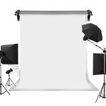 Kate 6ft X 9ft Solid White Backdrop Portrait Photography Background for Photography Studio Children and Headshots White Backdrop Background for Photography Photo Booth